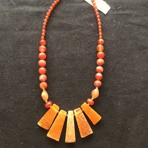 Barse Carnelian Amber Tone 21”Neclace